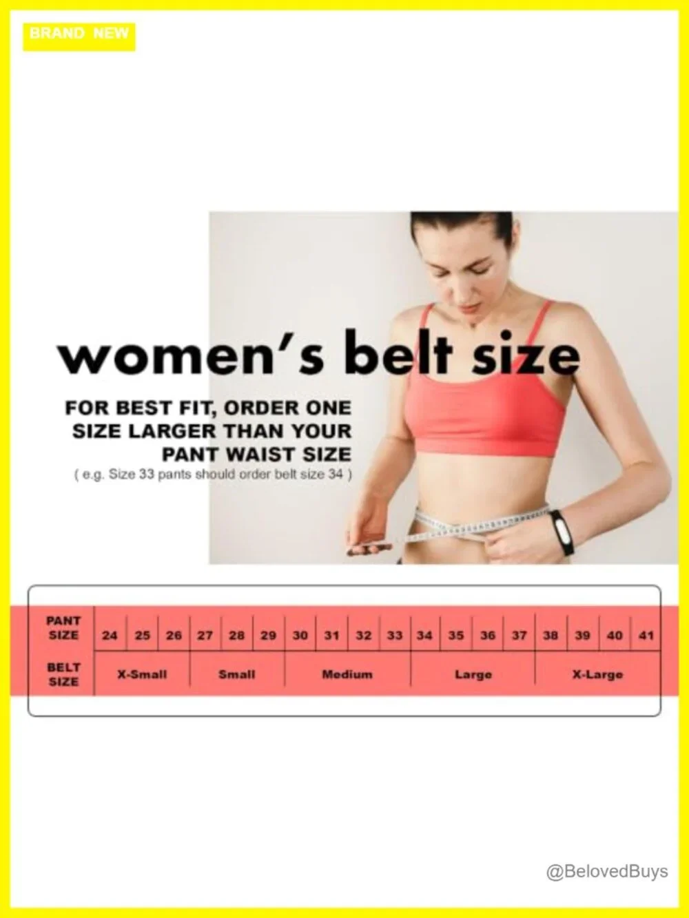 Women Faux Leather Belt Gold Double Ring Buckle Waist Belt for Jeans Dress